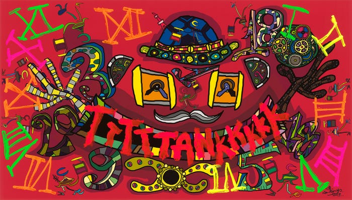 絵画『時間がたりない:need more time』(C)2017 Shingo Katori