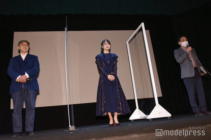 日向寺太郎監督、北原里英、田原氏(C)モデルプレス
