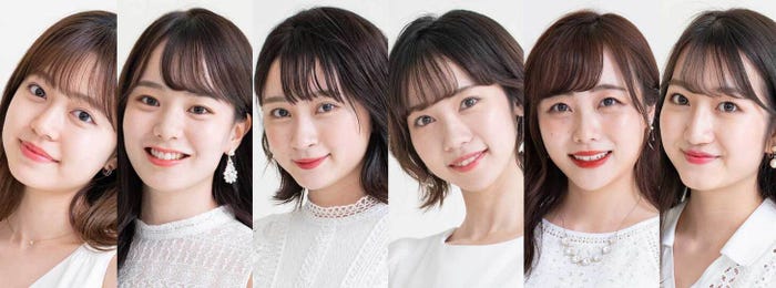 「Miss Campus Doshisha2020」ファイナリスト(左から)木原渚、山田千加、廣田佳菜子、川原千里、志賀可奈子、華山友希(提供写真)