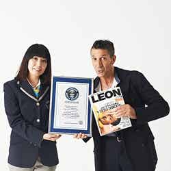 パンツェッタ・ジローラモ（右）（C）2014 Guinness World Records Limited