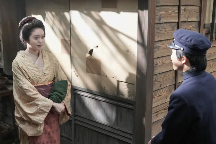 高石あかり、下川恭平「ばけばけ」第50話(C)NHK