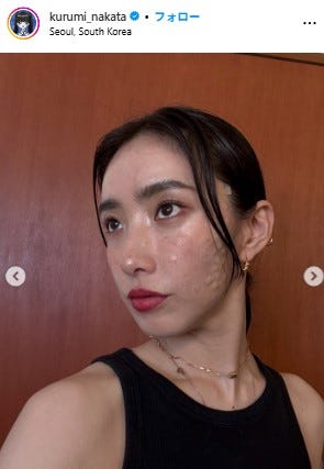中田クルミInstagramより