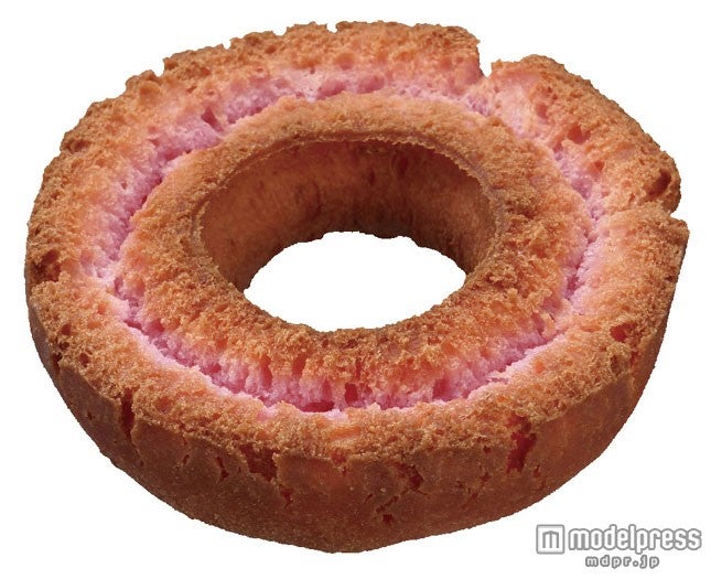 オールドファッションの生地に、桜風味のパウダーを練り込んだ【桜ファッション】