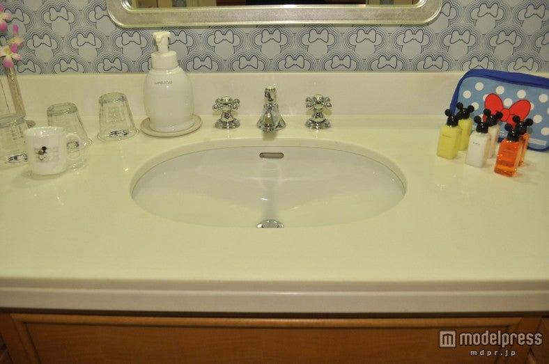 ミニーマウスルームの洗面台