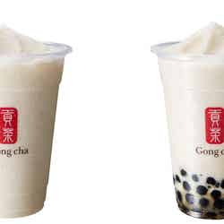 烏龍 ホワイトフローズンティー530円 、+パール610円/画像提供:ゴンチャ ジャパン