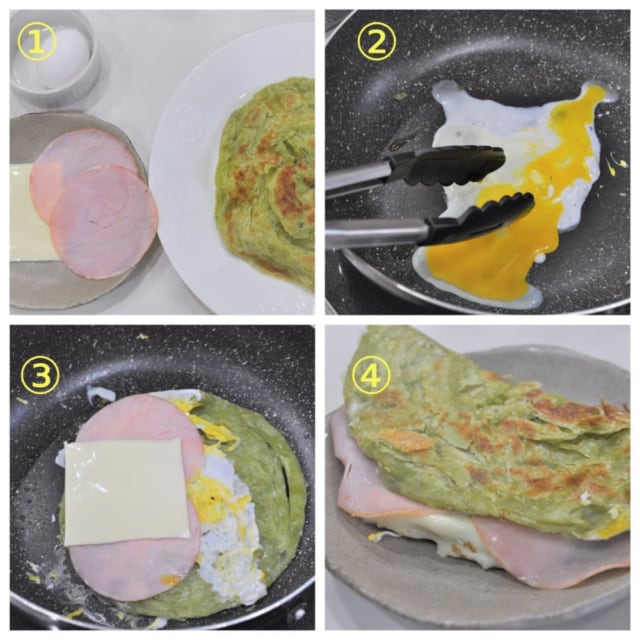 業務スーパー「葱抓餅」アレンジ工程