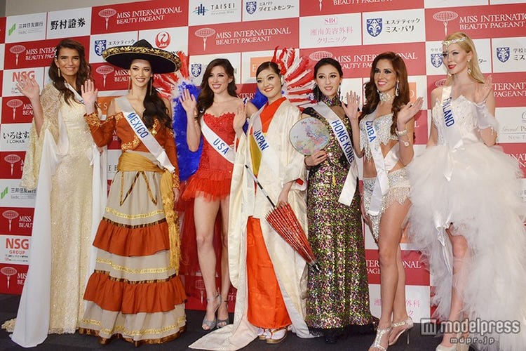 世界の美女74人が集結 14ミス インターナショナル 代表が美の競演 モデルプレス