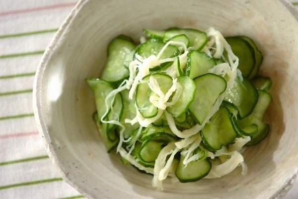 サキイカとキュウリの酢の物