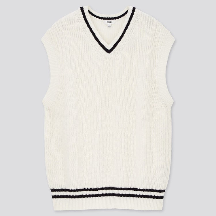 画像1 6 ユニクロ 大人気 オーバーサイズvネックベスト の魅力 お手本コーデ モデルプレス