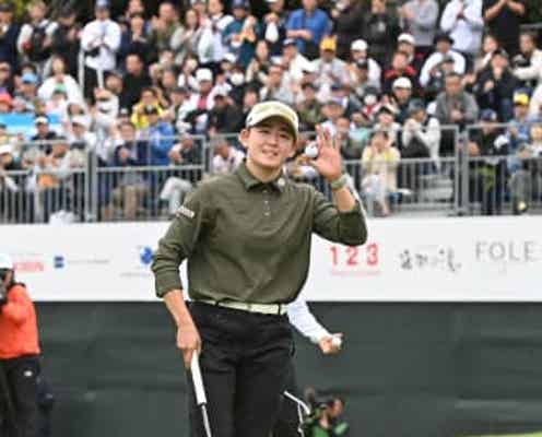 岩井明愛がギャラリー魅了、佐久間賞賛、大会にお願い、の最終日