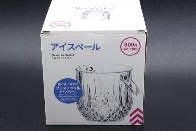 ダイソーのプラスチックアイスペール（1.2L）のパッケージ