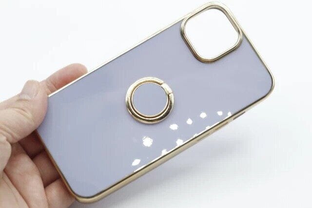 ダイソーの高見えデザインなメタリックスマホケース（リング付、14）
