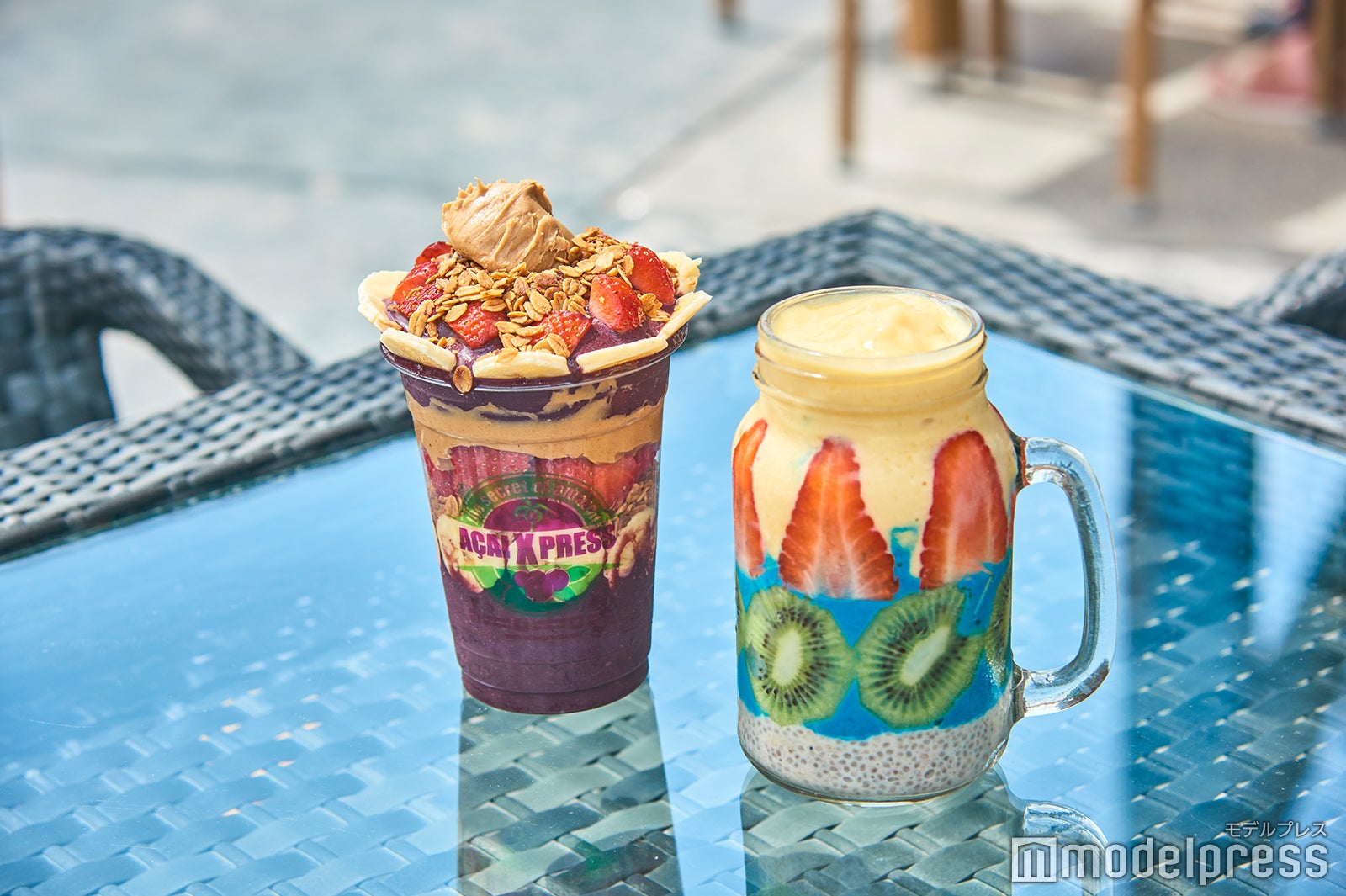 インスタ映え確実のアサイードリンク（C)モデルプレス