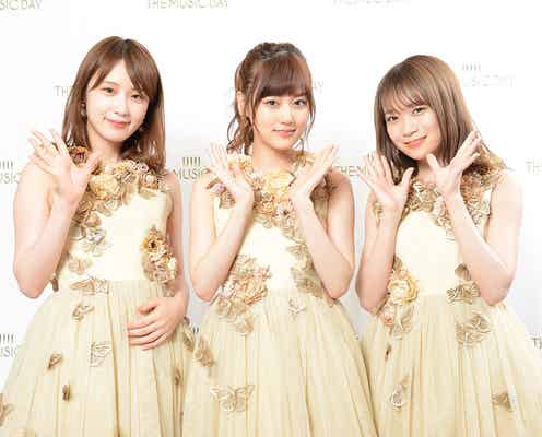 <THE MUSIC DAY>乃木坂46秋元真夏&高山一実、“同期”日テレ市來玲奈アナとの共演に歓喜「何でも喋っちゃいそう」【舞台裏取材】