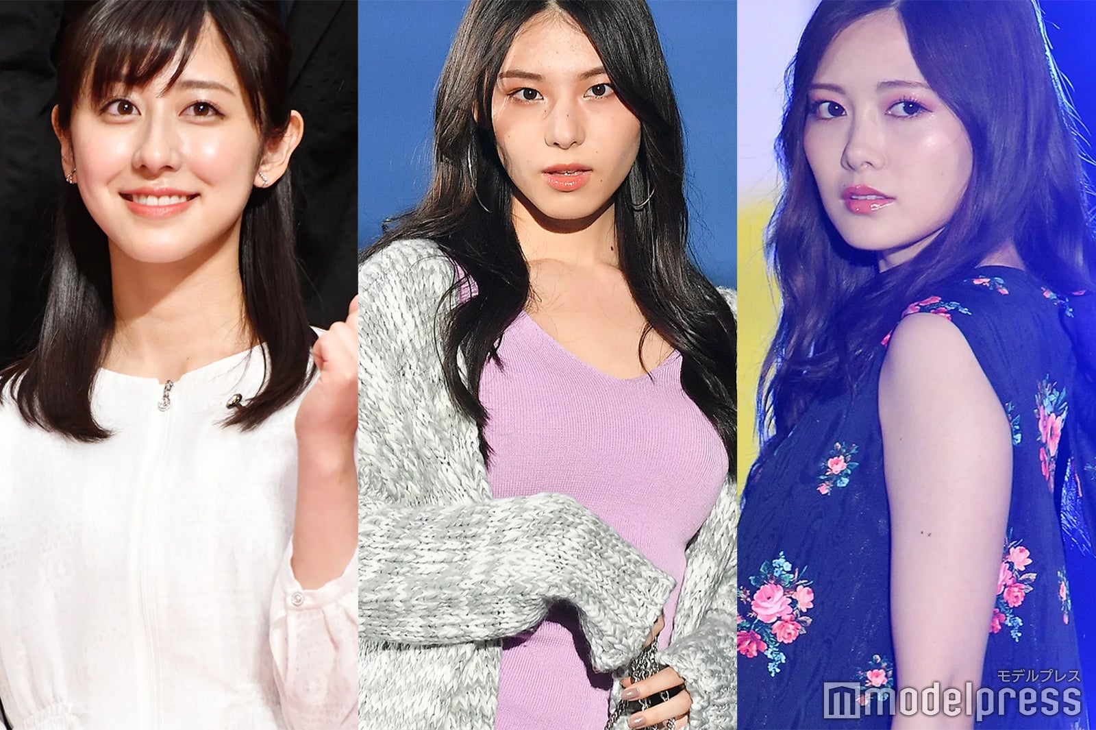 斎藤ちはる、相楽伊織、白石麻衣（C）モデルプレス