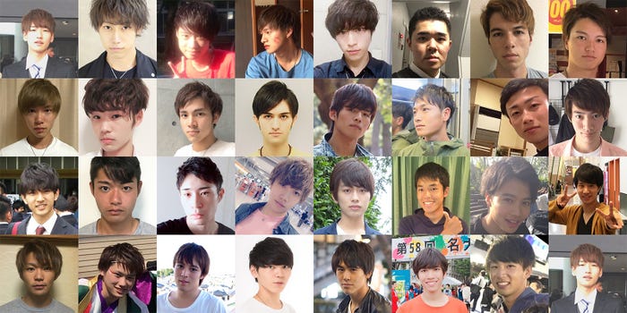 「FRESH CAMPUS CONTEST 2017」ミスター部門セミファイナリスト(提供写真)