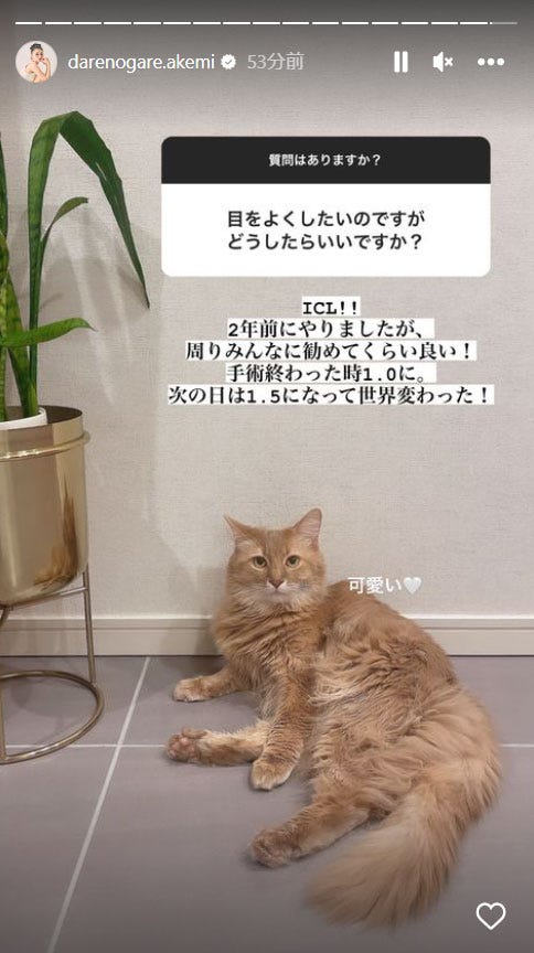 ダレノガレ明美Instagramストーリーズより