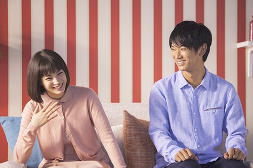 広瀬すず、新川五朗／新CMメイキングより