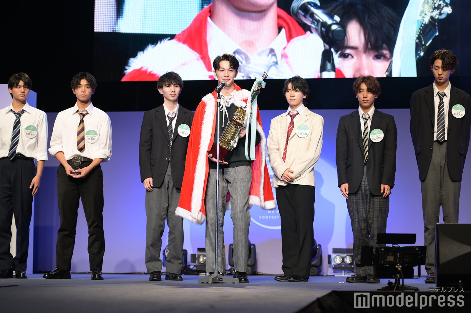「男子高生ミスターコン2023」審査結果発表の様子（C）モデルプレス