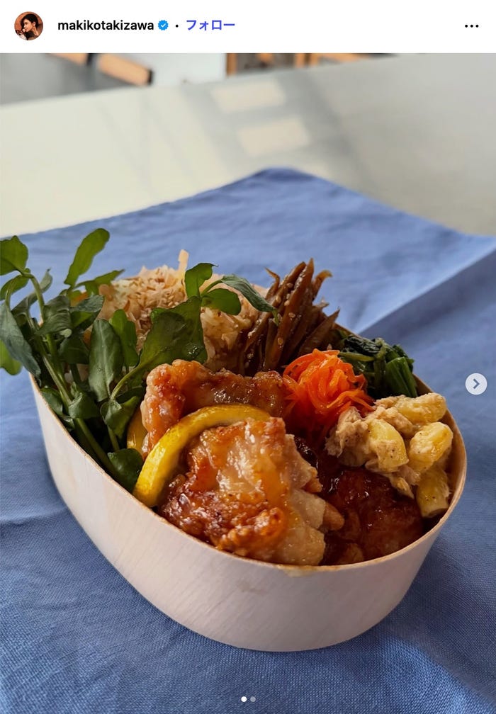 滝沢眞規子Instagramより