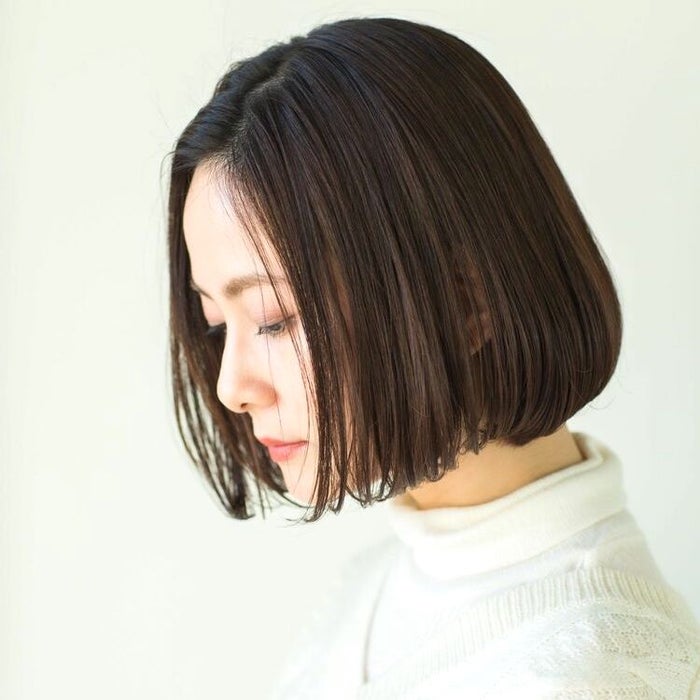 おしゃれな前髪なしの黒髪ボブ特集 大人可愛い垢抜けヘアスタイルをご紹介 モデルプレス