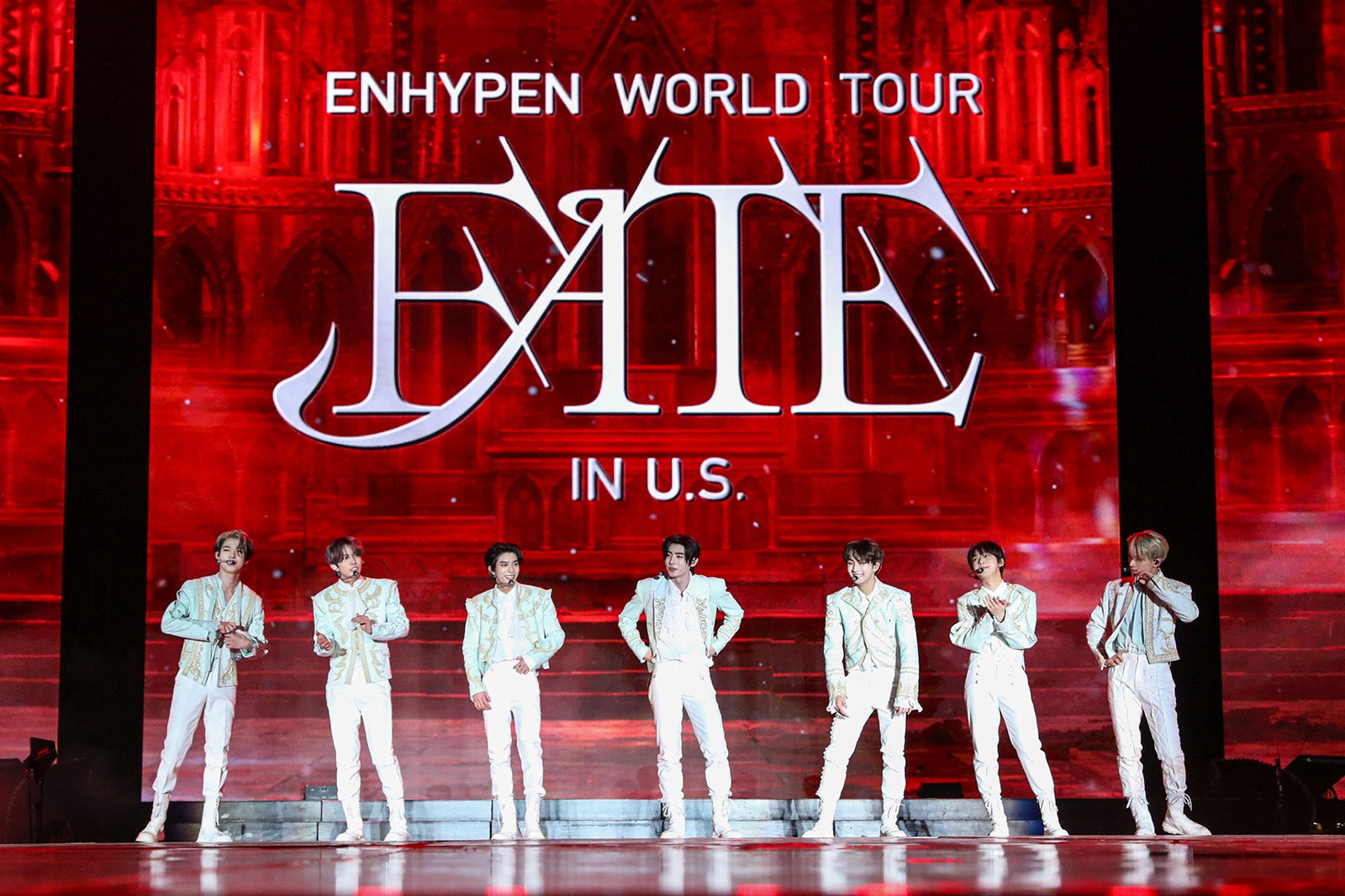 ENHYPEN「ENHYPEN WORLD TOUR ‘FATE’」LA公演の様子（P）&（C） BELIFT LAB Inc.