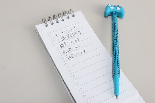 Wリングチェックリストメモ50枚　記入