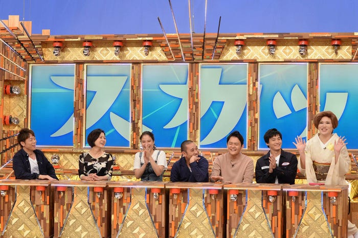 (左から)陣内智則、三田寛子、広瀬アリス、千鳥(大悟・ノブ)、野村周平、IKKO (C)フジテレビ