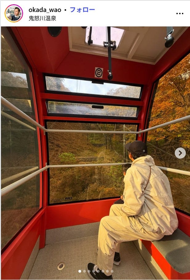 岡田圭右Instagramより