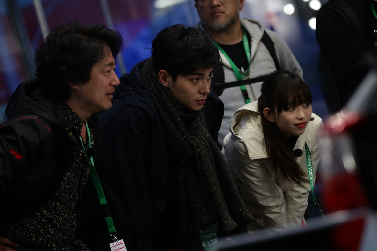 （左から）羽住英一郎監督、東出昌大、森川葵 （C）Naoki Kobayashi／CINQ