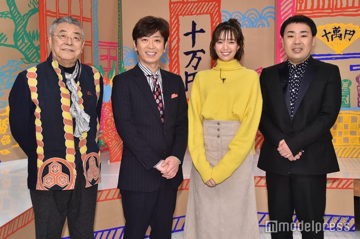 (左から)中尾彬、後藤輝基、佐藤栞里、岩尾望(C)モデルプレス