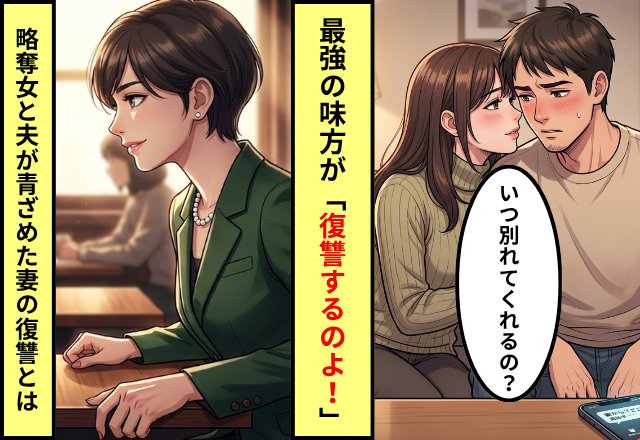 「奥さんといつ別れられる？」夫を略奪した女！？だが「復讐するのよ」妻の前に救世主が現れた話