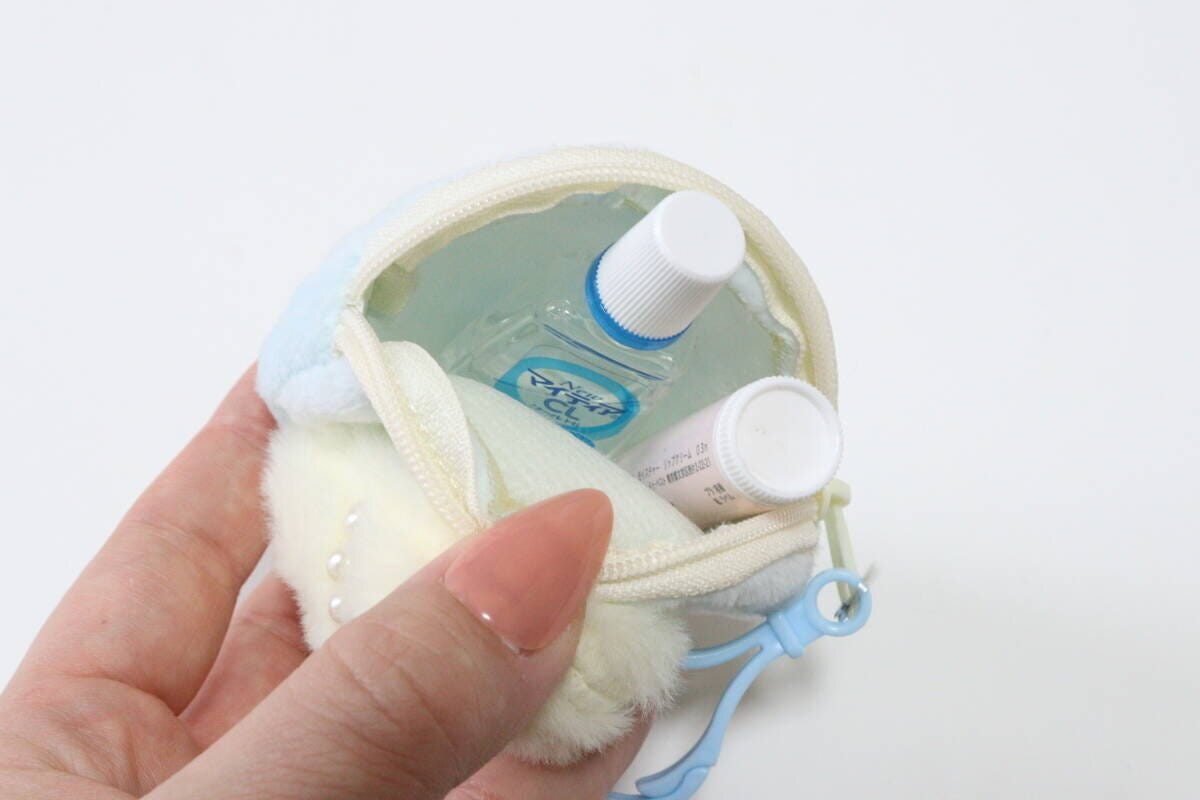 円形ポーチ(ひよこ) 使用例 円形ポーチ(ひよこ) 使用例