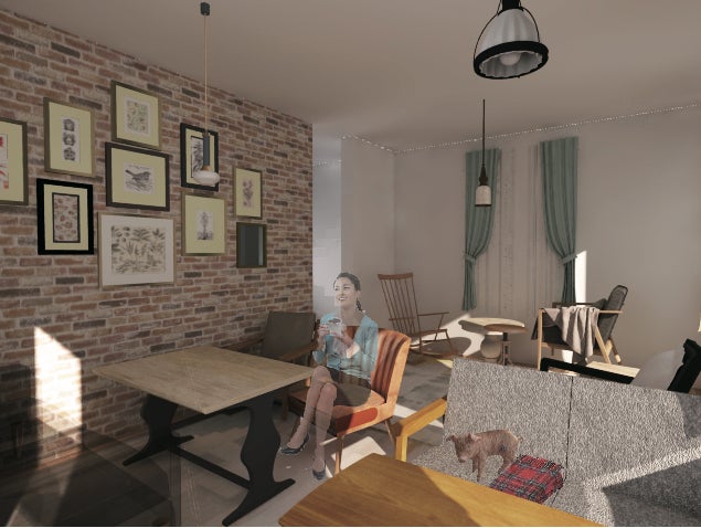 Mipig Cafe3F カフェ兼オフィススペース／画像提供：SaLaD