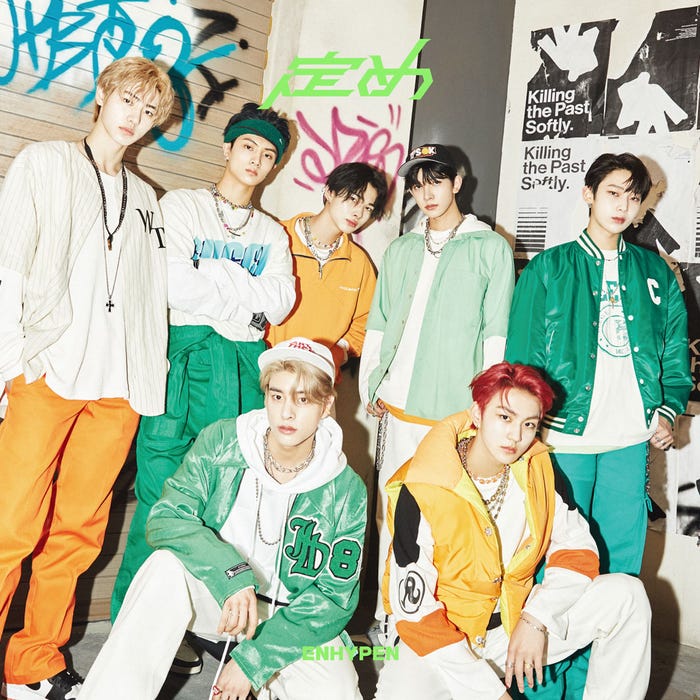 ENHYPEN/1stアルバム「定め」ENHYPEN Weverse Shop JAPAN盤ジャケット写真(P)&(C)BELIFT LAB Inc.