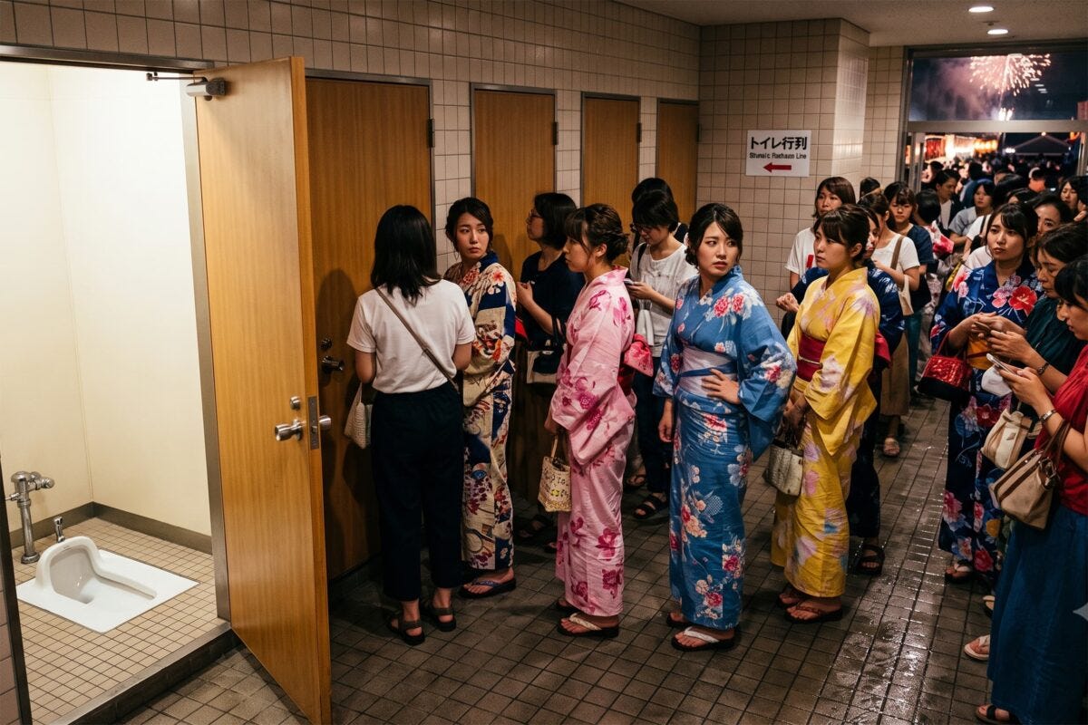 和式トイレのマナー問題