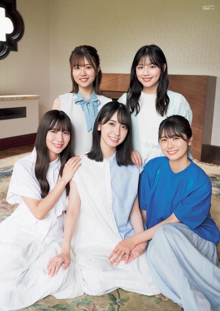 「B.L.T.」2021年12月号別冊付録:金村美玖&河田陽菜&丹生明里&松田好花&渡邉美穂(日向坂46)両面超ビッグポスター(提供写真)
