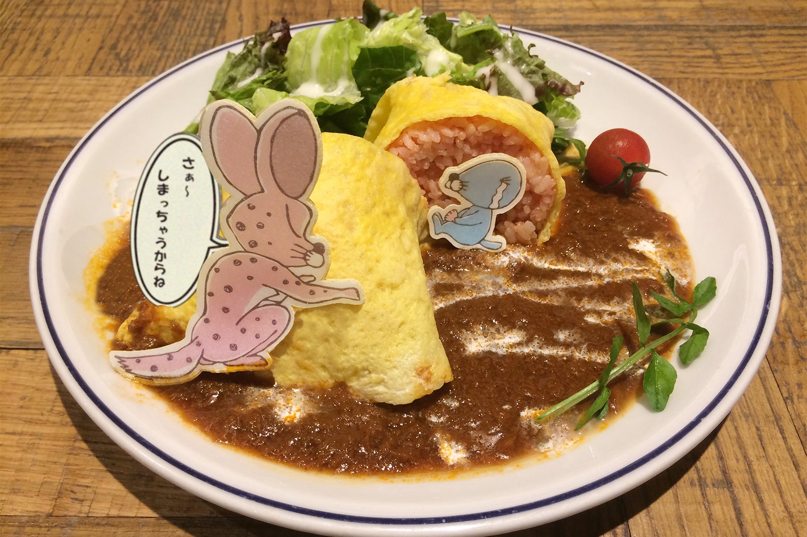 しまっちゃうオムライス／画像提供：TOWER RECORDS CAFE