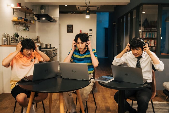 前原滉、杉野遥亮、西島秀俊/「ユニコーンに乗って」第8話より(C)TBS