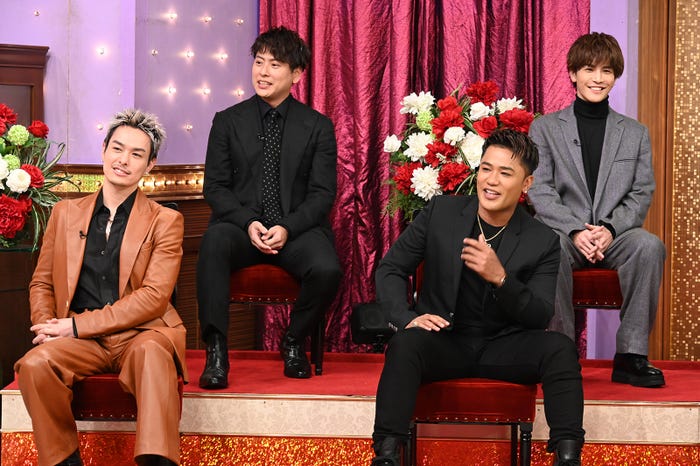 (左から)今市隆二、山下健二郎、ELLY、岩田剛典(C)日本テレビ