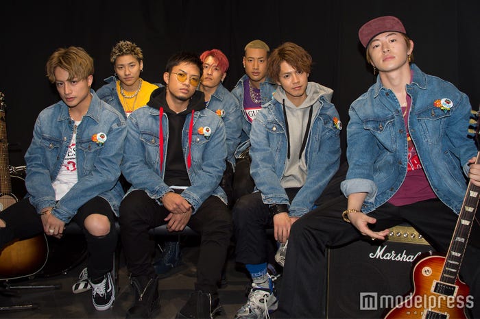 (前列左から)白濱亜嵐、数原龍友、片寄涼太、佐野玲於(後列左から)小森隼、中務裕太、関口メンディー (C)モデルプレス