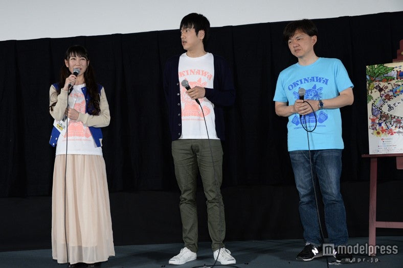 （左より）稲垣早希、宇治茶監督、安斎レオプロデューサー