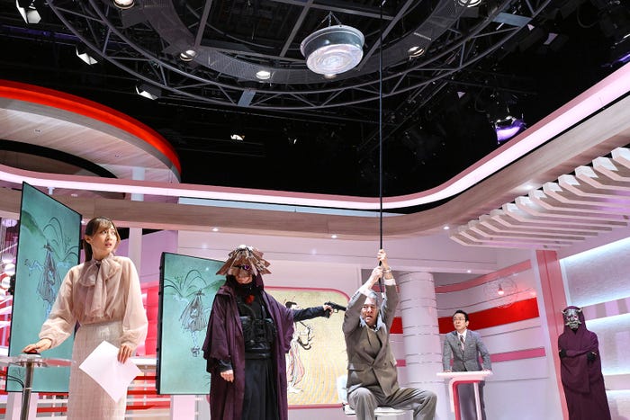 宮部のぞみ、真山章志、福澤朗「放送局占拠」第4話(C)日本テレビ