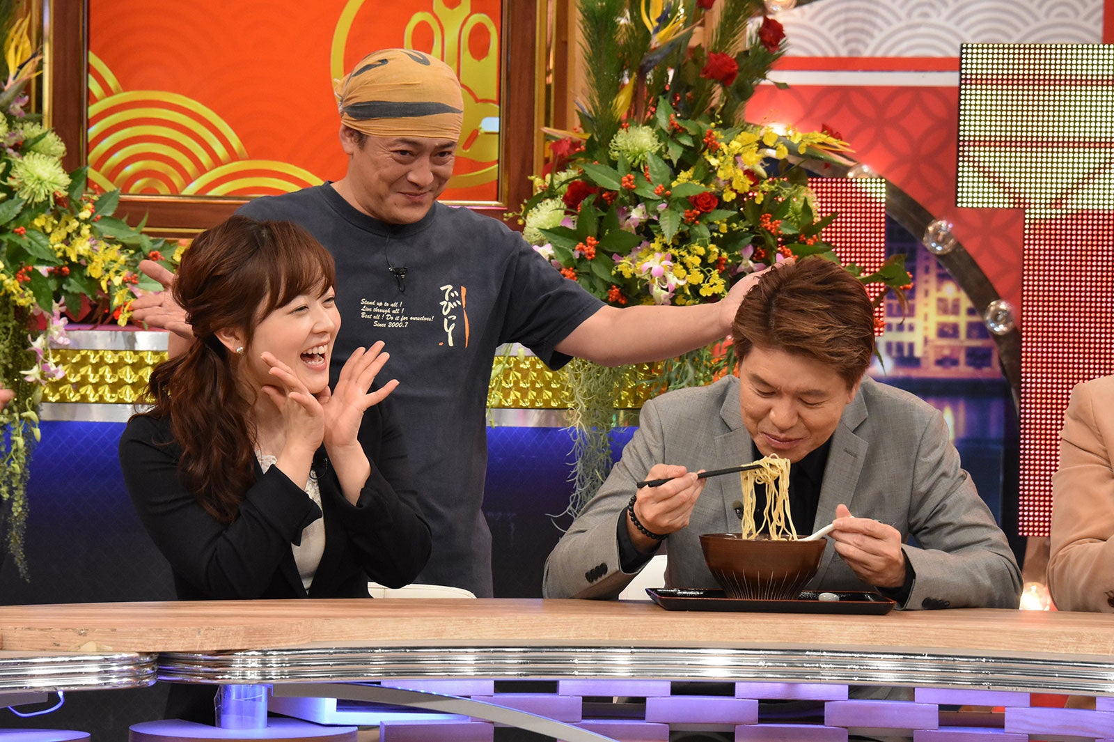 水卜麻美アナ、ヒロ（C）日本テレビ