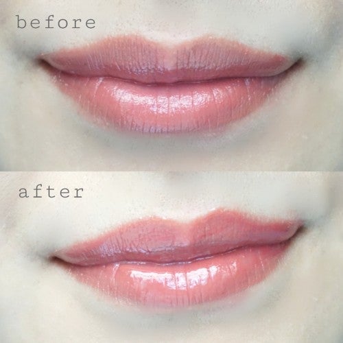 ローズリップ重ね塗り