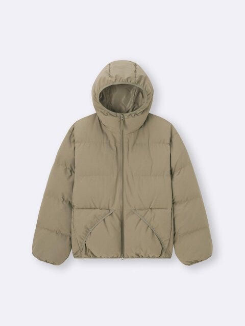 2025gu値下げウォームパデッドキルティングパーカ