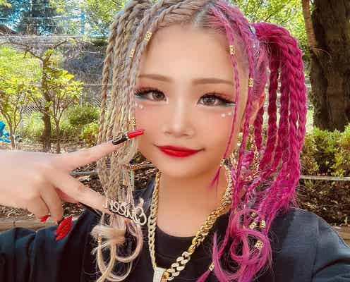 小学生ギャルモデルゆなち、ツートーンカラーのブレイズヘア公開「強めで可愛い」「盛れてる」の声