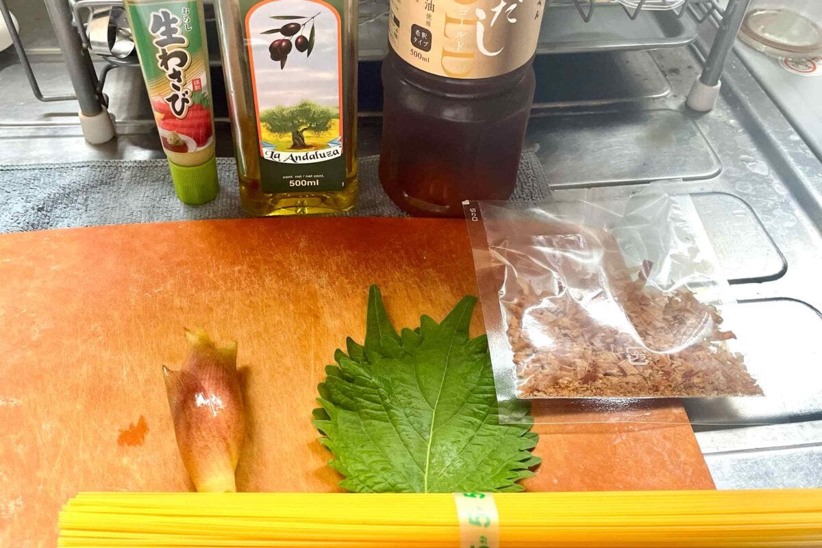 冷製薬味パスタ