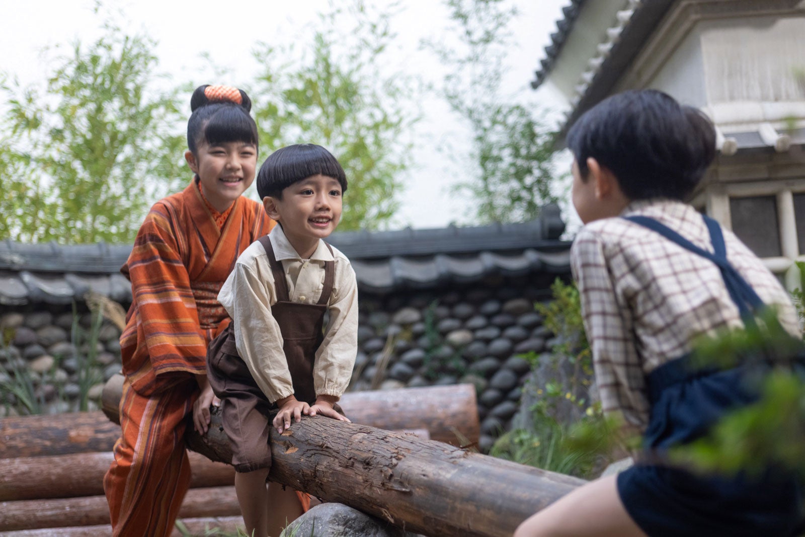 永瀬ゆずな、平山正剛、木村優来「あんぱん」第3話（C）NHK