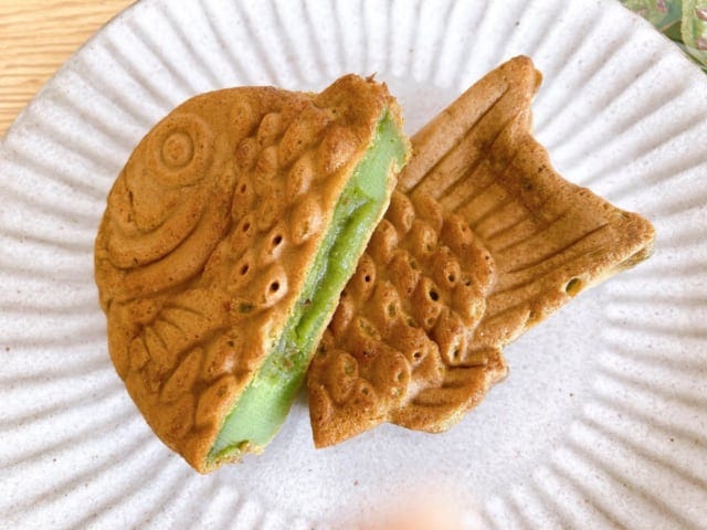 抹茶クリームたい焼きは絶対買いです！
